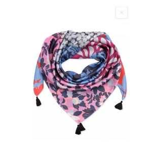 ECHO 23 Patchwork Square Scarf, Multi-color New w/Tag